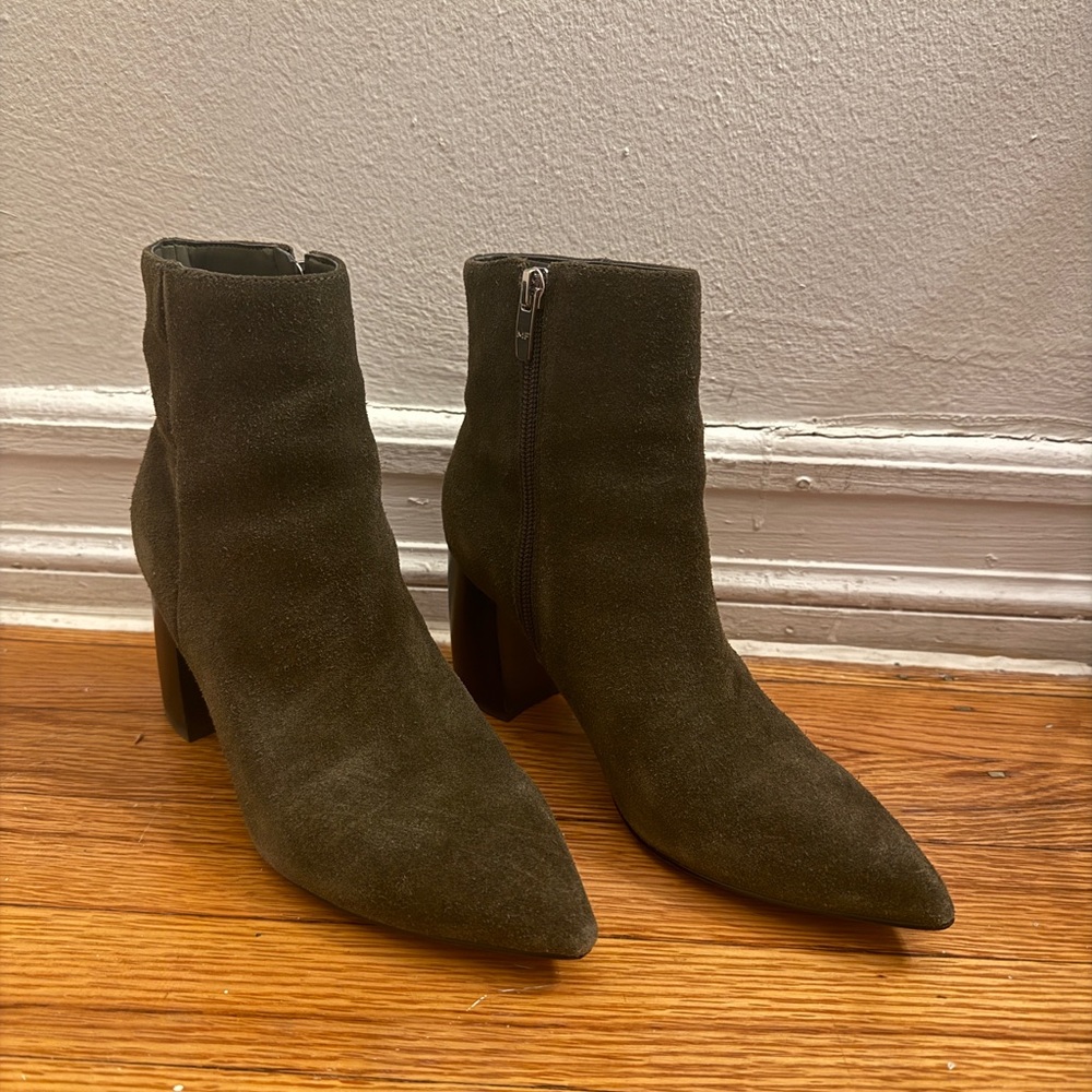 Marc Fisher Dark Green Ankle Booties